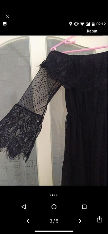 Siyah elbise - Görsel 3