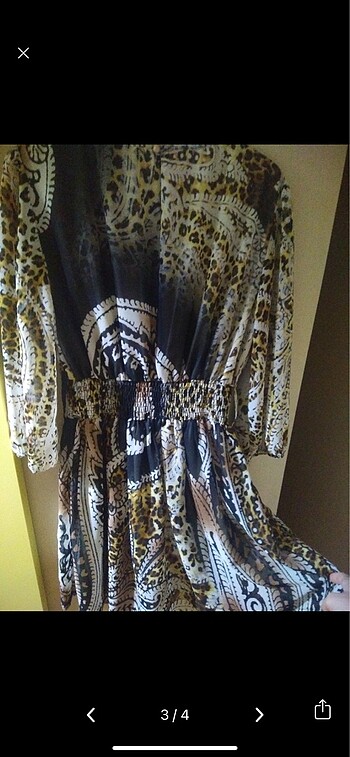 Kadın şifon elbise - Görsel 3