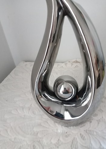 Gri Metal Dekoratif Masa Lambası