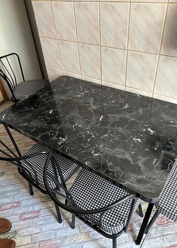 4 SANDALYELİ YEMEK MASA SANDALYE TAKIMI