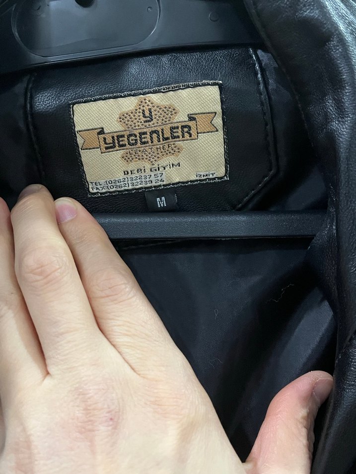 Erkek Siyah Deri ceket - Görsel 3