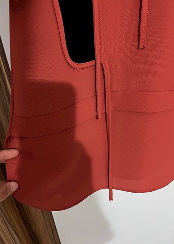 Kiremit rengi şık tunik - Görsel 7