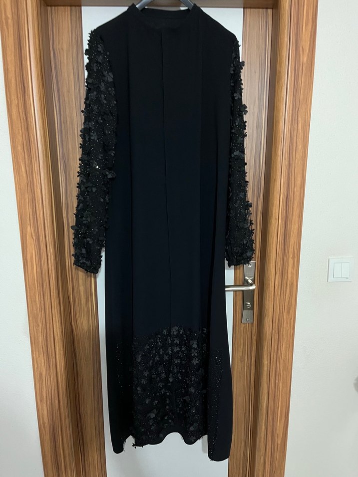 Özel dikim siyah ferace - Görsel 3