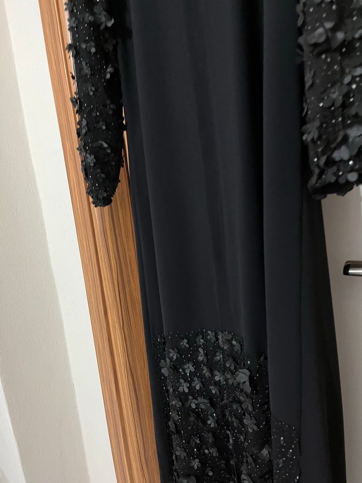 Özel dikim siyah ferace - Görsel 2