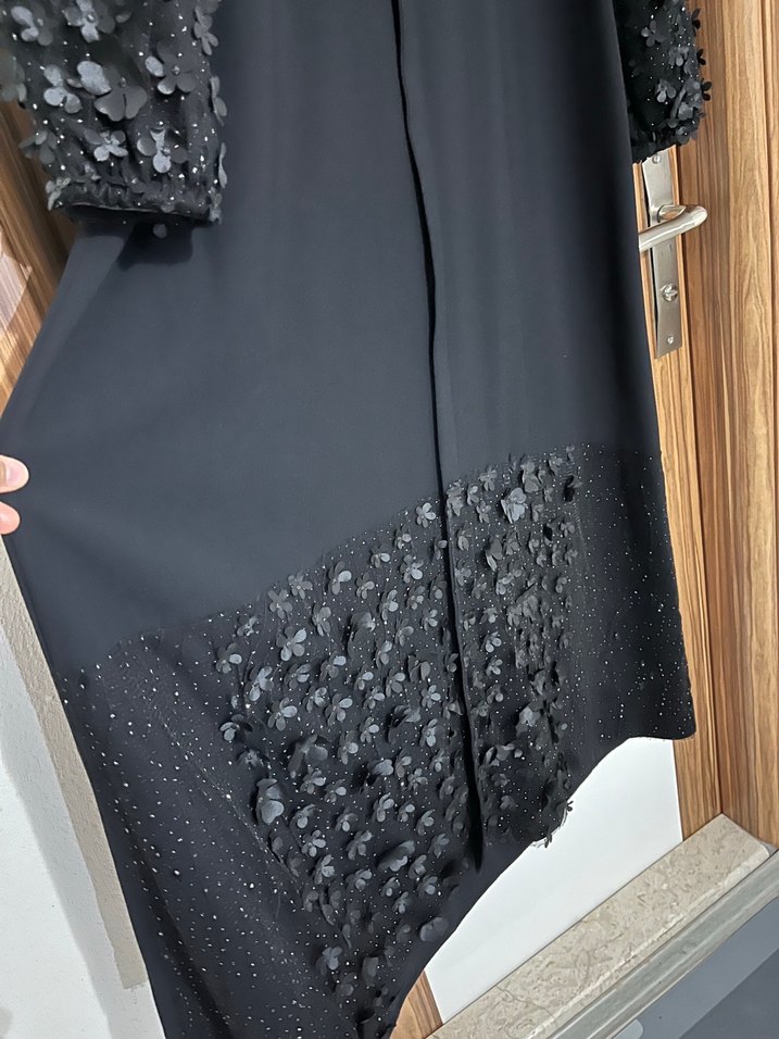 Özel dikim siyah ferace - Görsel 4