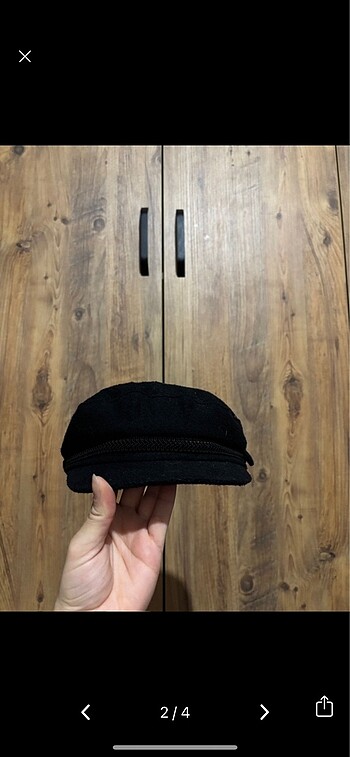 Zara siyah kasket sapka