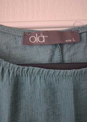 Turkuaz  Salaş Uzun Elbise - Görsel 2