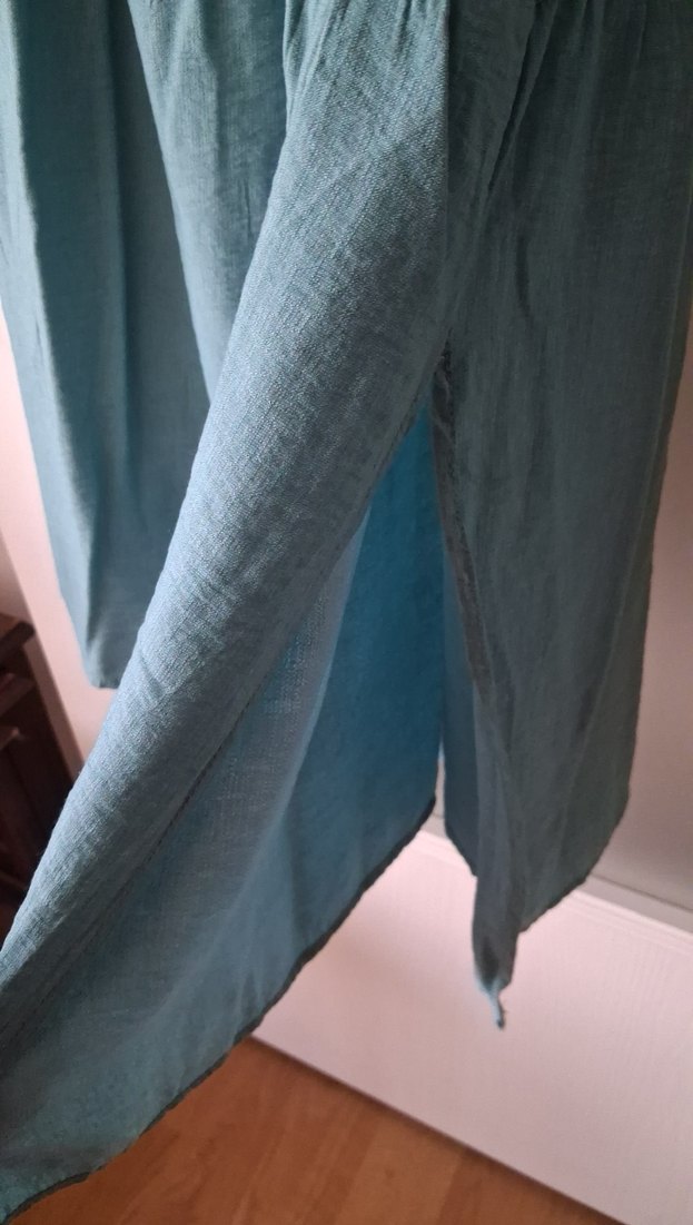 Turkuaz  Salaş Uzun Elbise - Görsel 4