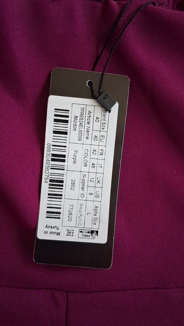 Bordo Drapeli Straplez Midi Elbise - Görsel 4