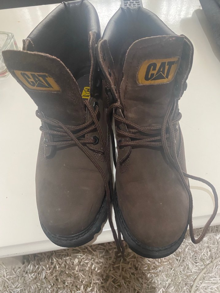 Kahverengi Deri Kadın Cırtlı Dolgu Topuk Bot - Görsel 3