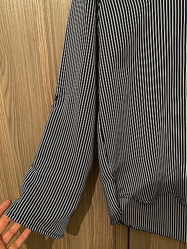 universal Beden çeşitli Renk Çizgili Oversize Old Money Gömlek