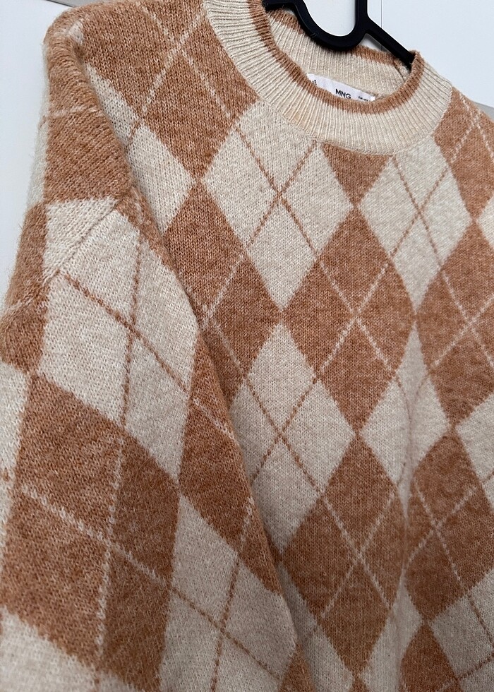 Mango baklava desenli kazak - Görsel 3