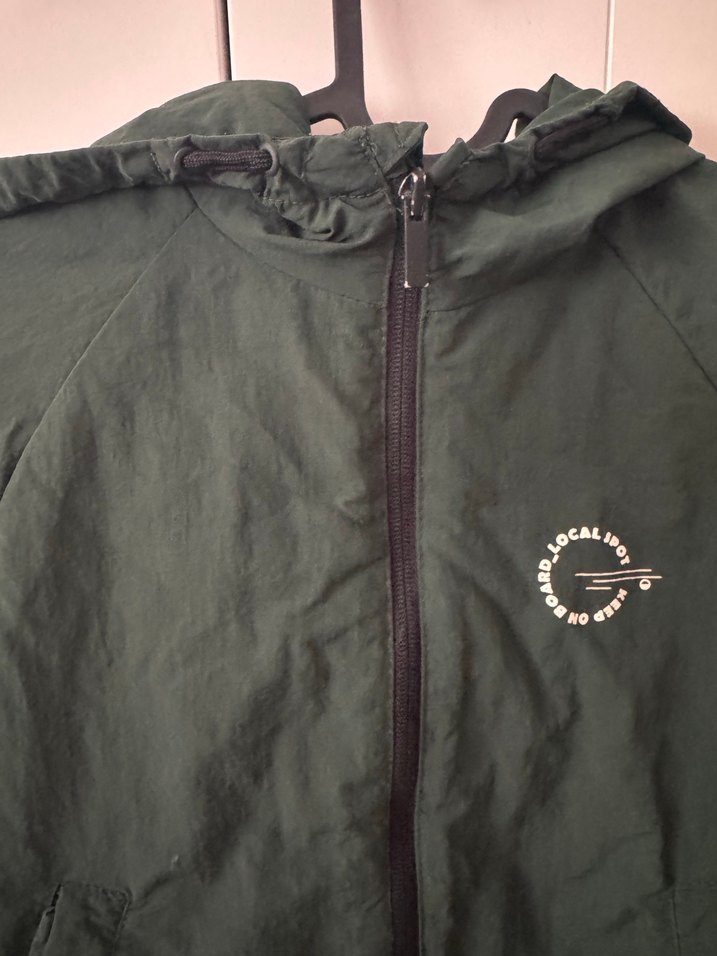 Koyu Yeşil erkek çocuk su geçirmez yağmurluk - Görsel 2