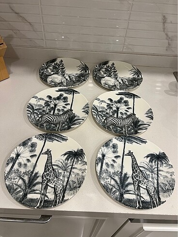 6'lı pasta tabağı