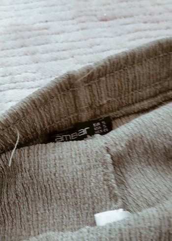 Bej Pilili Midi Kadın Etek - Görsel 4