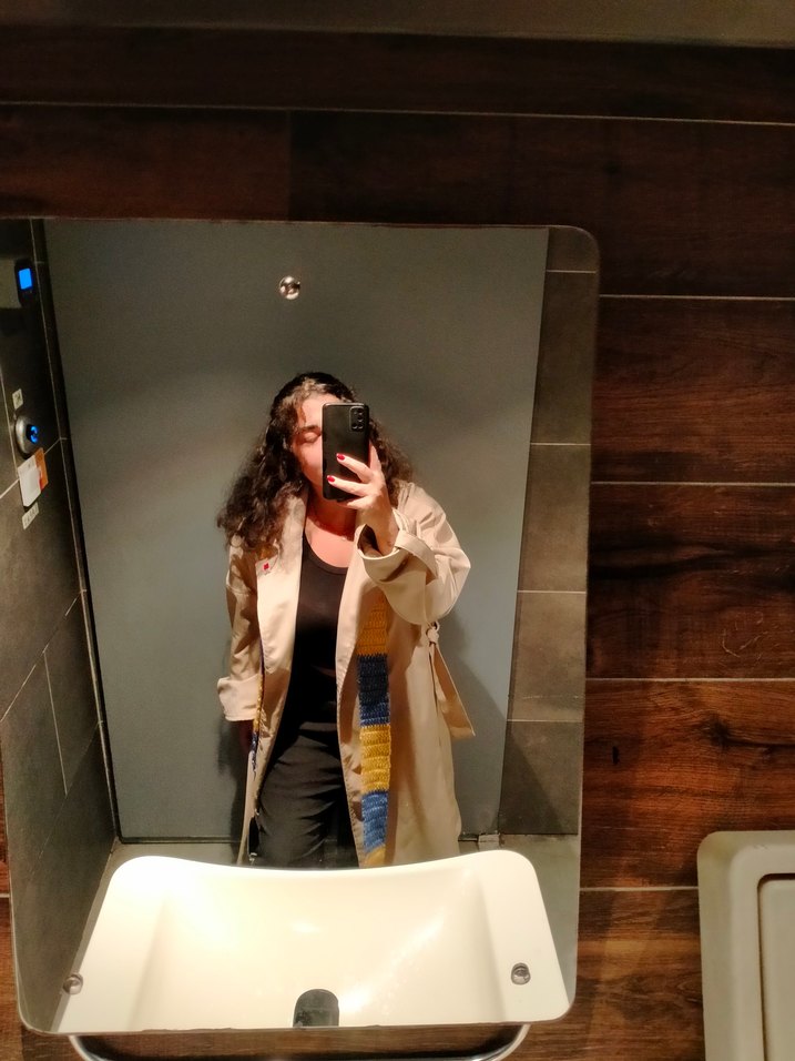 Bej Kadın Midi Trençkot - Görsel 2