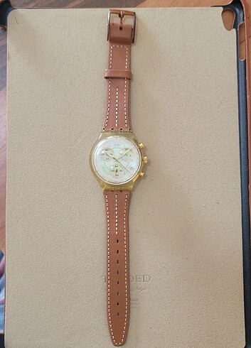 1992 Swatch Kronometre ve Tarih Yeni Deri Kordon
