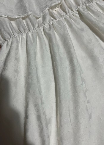 Kadın Beyaz Mini Bohem Salaş Elbise - Görsel 2