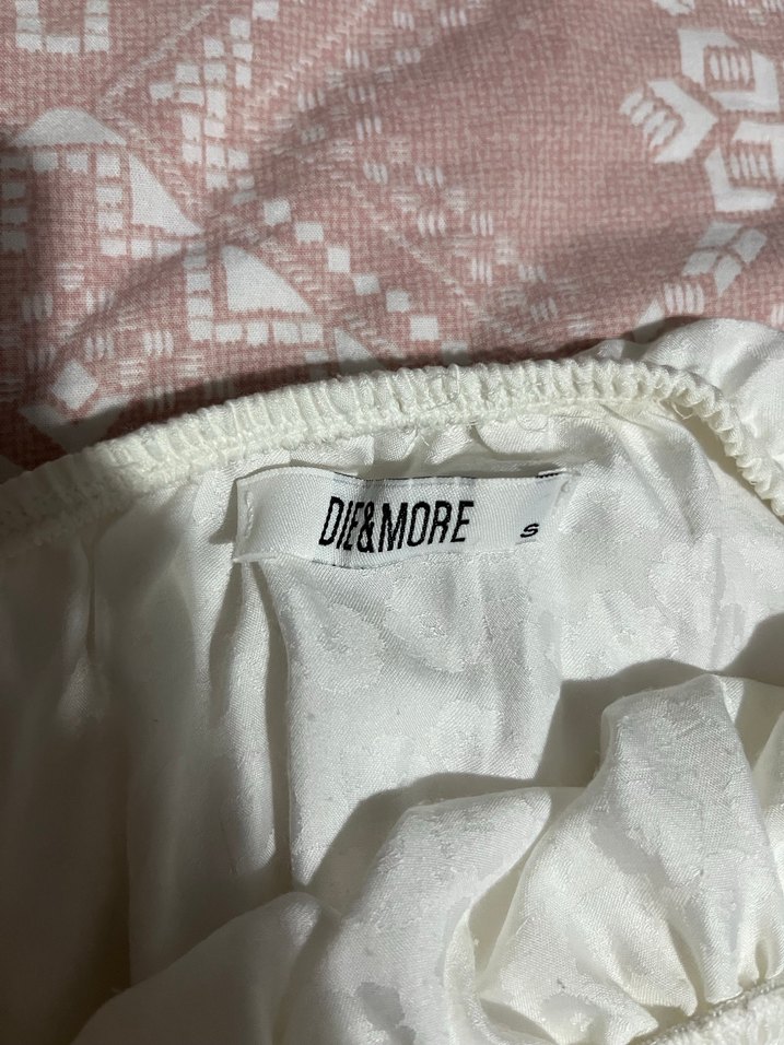 Kadın Beyaz Mini Bohem Salaş Elbise - Görsel 3