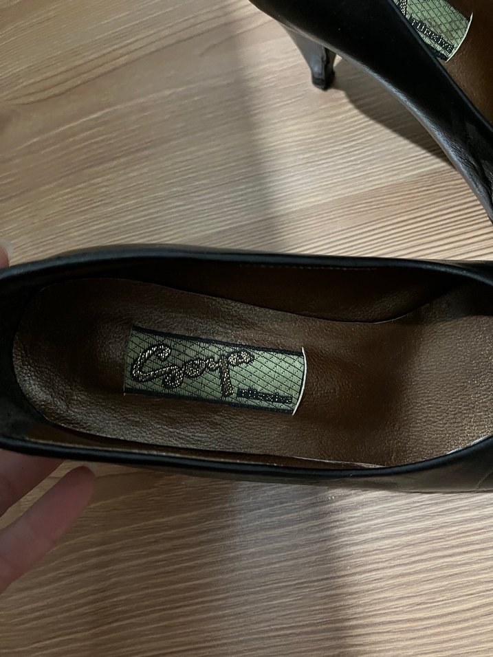 Kadın Siyah Yılan Desenli Stiletto - Görsel 3