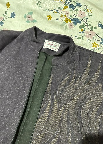 Gri Midi Hamile Kabanı, Yırtmaçlı, Uzun Kollu - Görsel 2