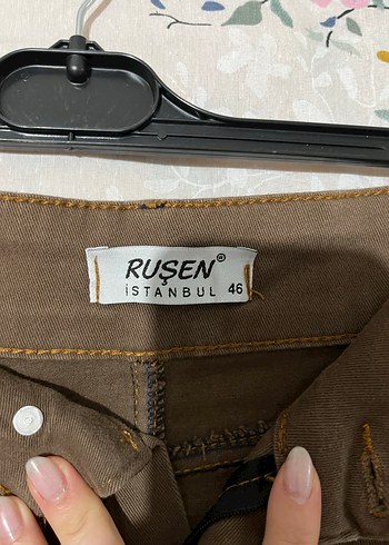 Kahverengi Uzun Bol Kesim Etek - Görsel 3