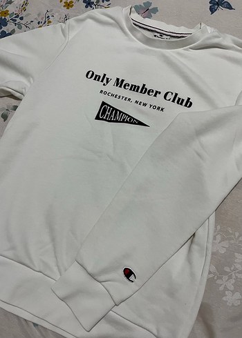 Beyaz Baskılı Kısa Kollu Erkek Sweatshirt - Görsel 3