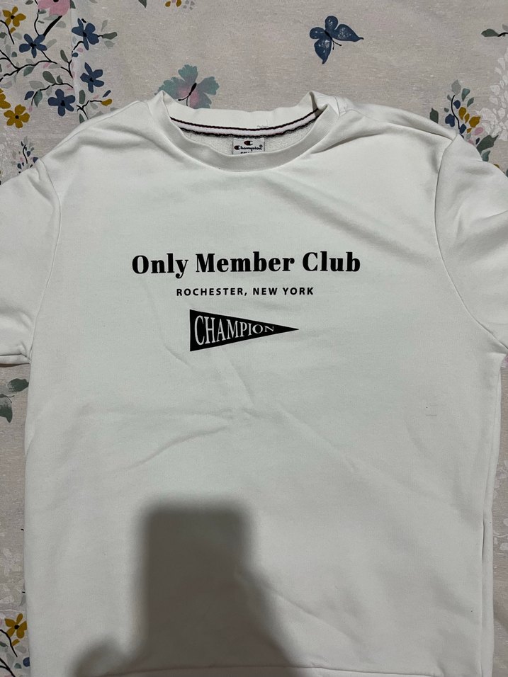 Beyaz Baskılı Kısa Kollu Erkek Sweatshirt - Görsel 2