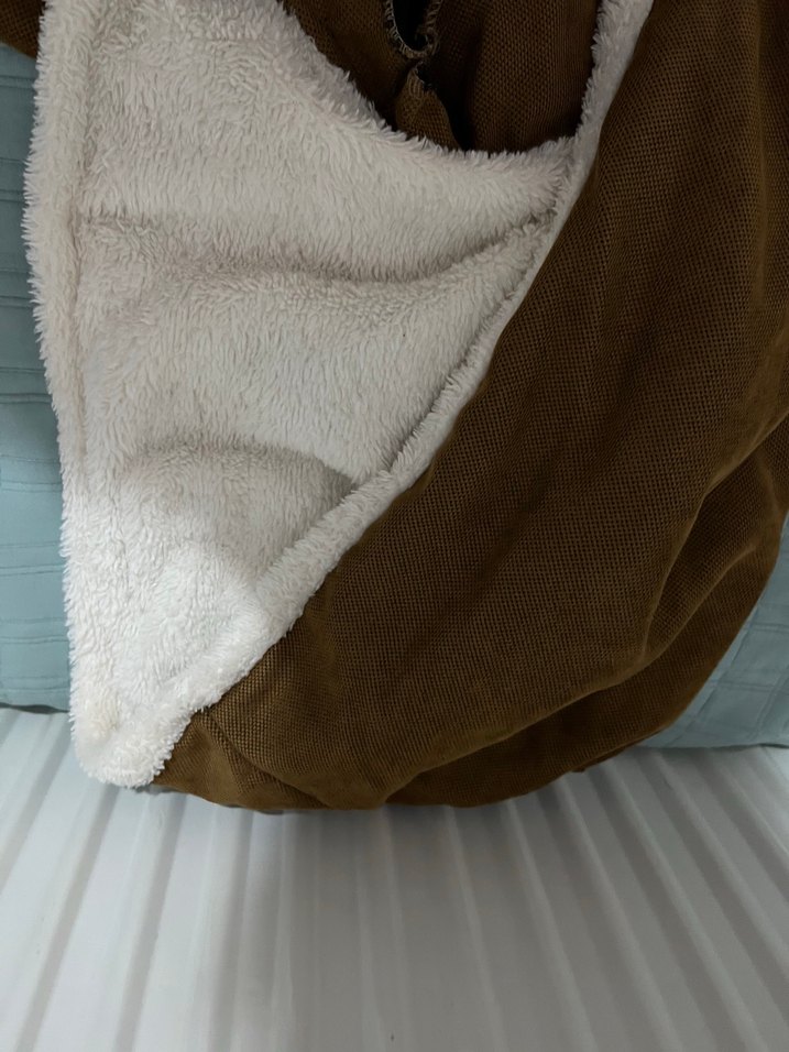 Düğmeli Kahverengi Süet Kadın Ceket - Görsel 5