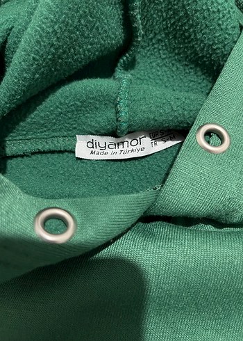 Düğmeli Yeşil Kadın Sweatshirt - Görsel 3