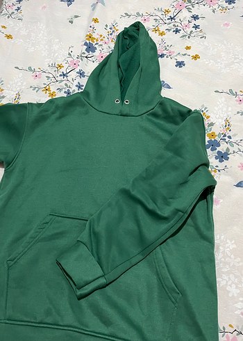 Düğmeli Yeşil Kadın Sweatshirt - Görsel 2