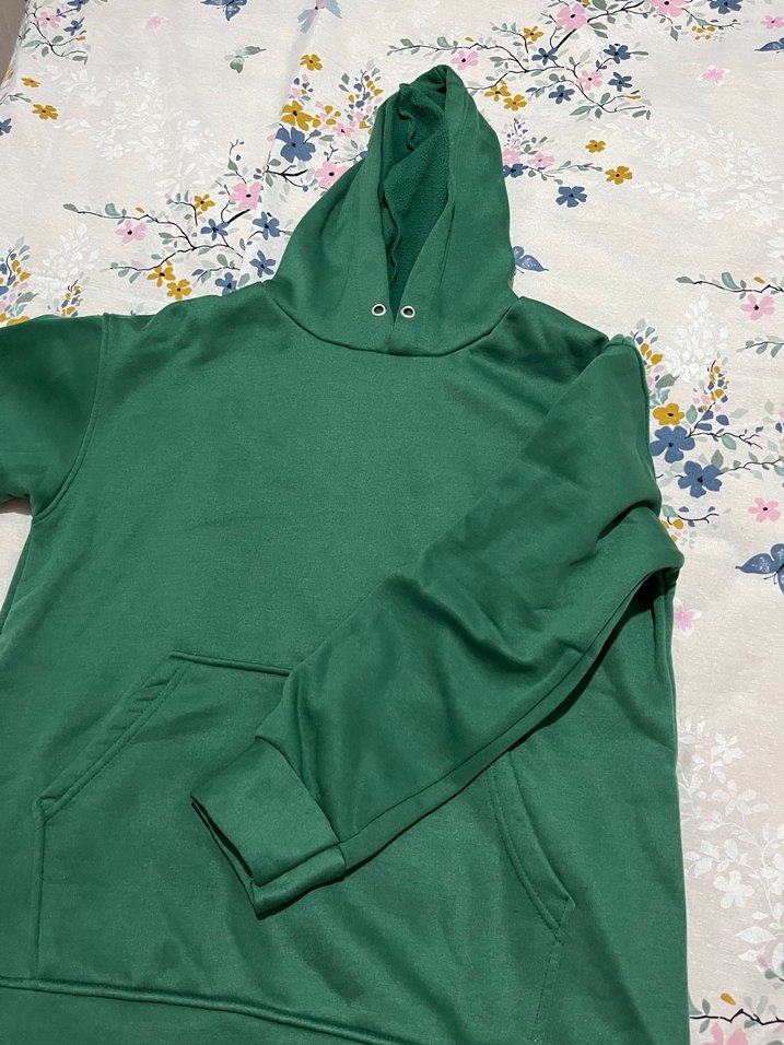 Düğmeli Yeşil Kadın Sweatshirt - Görsel 2