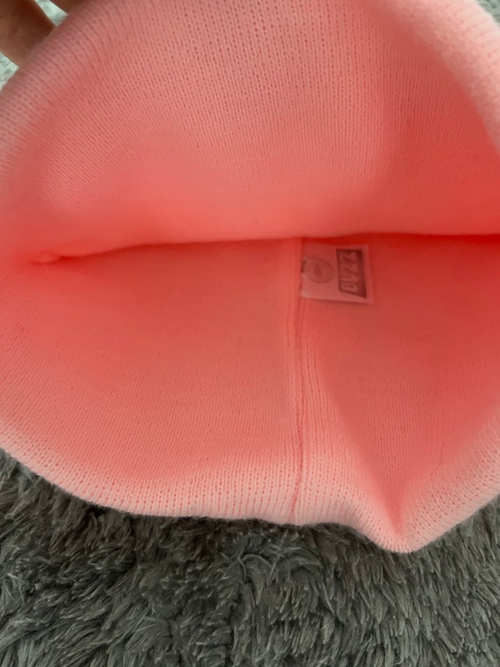 Kadın Pembe Peluş Detaylı Bere - Görsel 2