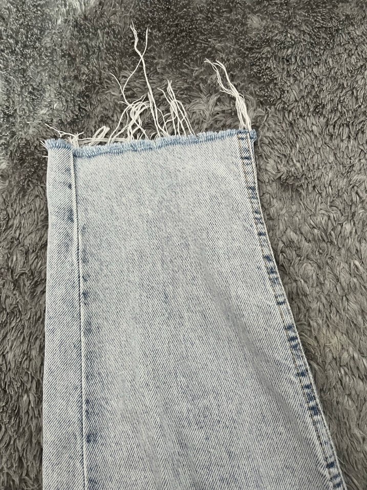 Grunge Punk Kadın Batik Denim Jean - Görsel 3