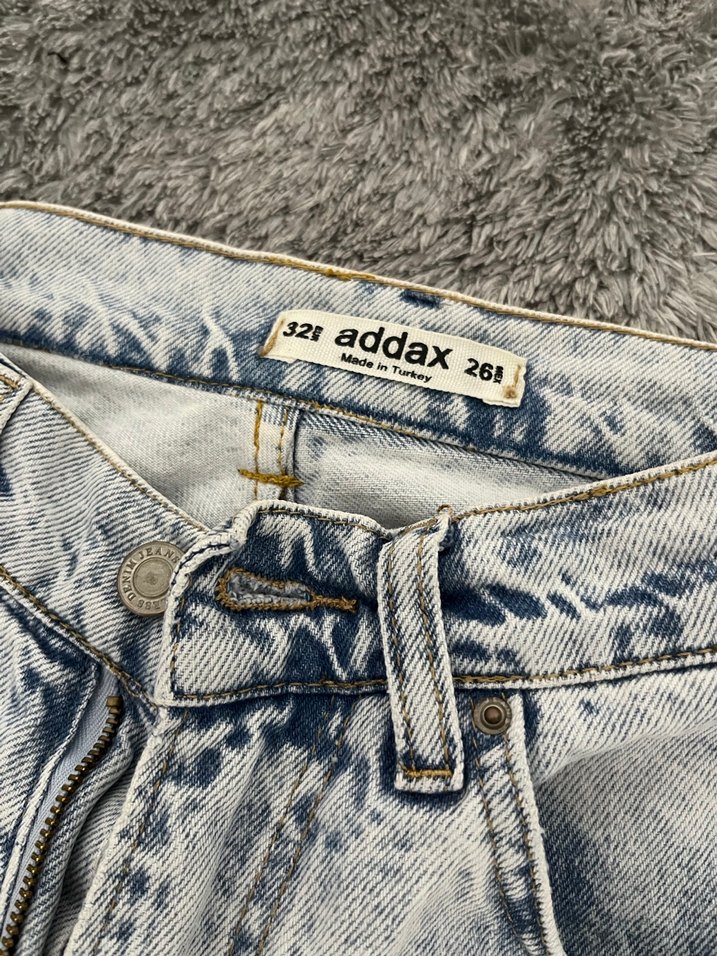 Grunge Punk Kadın Batik Denim Jean - Görsel 2