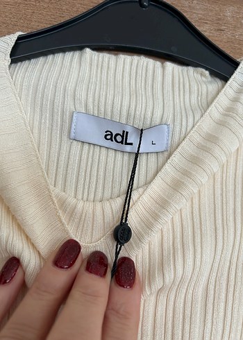 Beyaz Uzun Kollu Triko Kadın Kazak - Görsel 3