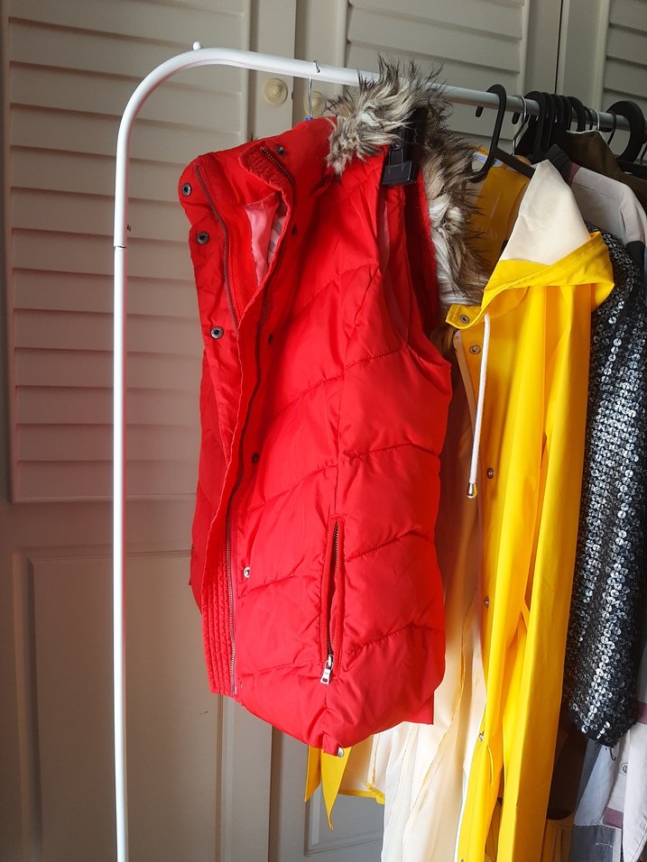 Kırmızı Kadın Şişme Yelek - Görsel 4