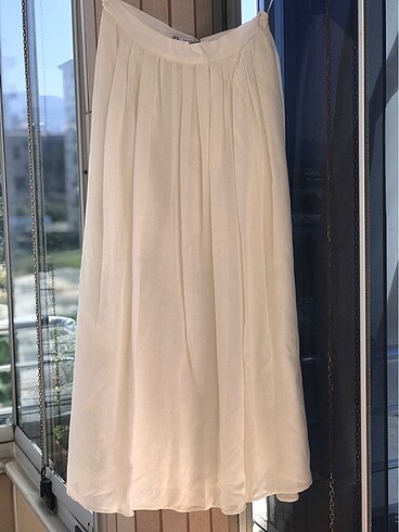 BSL FASHION Astarlı BSL ŞİFON etek