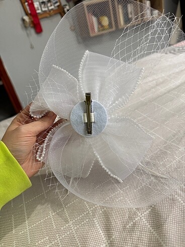 Beden beyaz Renk nikah şapkası