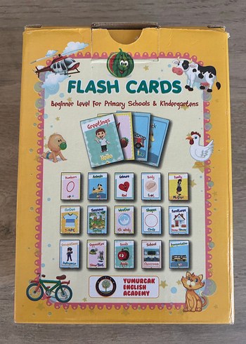  Beden Yumurcak İngilizce Akademisi 127 Kartlı Flash Kartlar