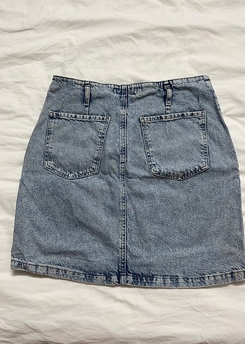 Mavi Denim Midi Kadın Mini Etek