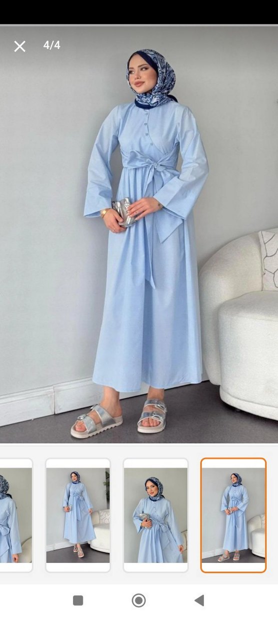 Mavi Elbise L/XL - Görsel 4