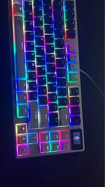 Havit Gamenote Kb884 Rgb Mekanik Klavye Icd Ekran Red Switch