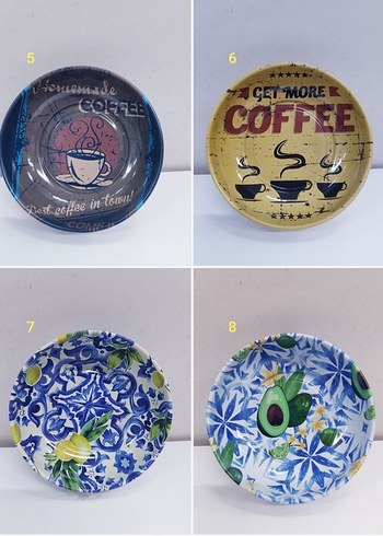 6 ADET SOSLUK,CEREZLIK METAL KASE (1693) - Görsel 4