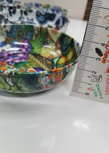 6 ADET SOSLUK,CEREZLIK METAL KASE (1693) - Görsel 6