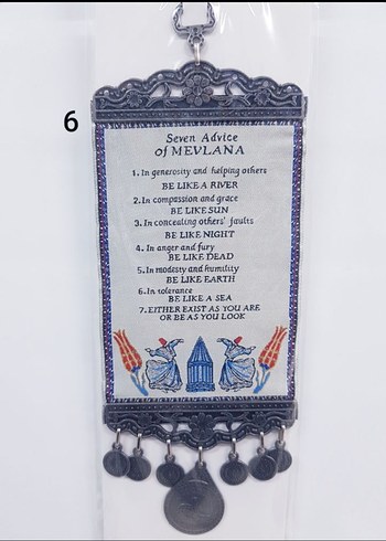 YAZILI METAL ISLEMELI DUVAR SÜSÜ (339) - Görsel 6