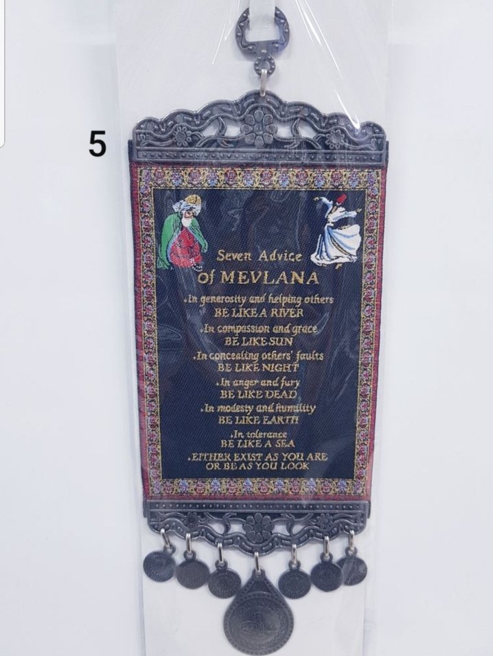 YAZILI METAL ISLEMELI DUVAR SÜSÜ (339) - Görsel 5