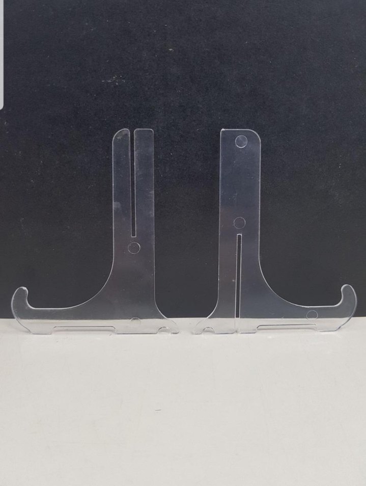 5 ADET ŞEFFAF ÇERÇEVE TESHIR AYAGI PLASTIK NO:1 (718) - Görsel 4