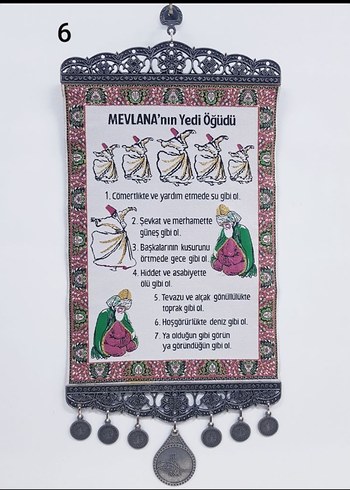 YAZILI METAL ISLEMELI DUVAR SÜSÜ (338) - Görsel 6