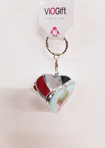 2 ADET TURKUAZ  KALP ŞEKLİNDE KAPADOKYA ANAHTARLIK (366) - Görsel 15